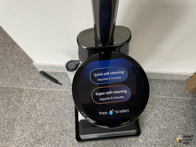 Tineco Wischsauger bei der Selbstreinigung